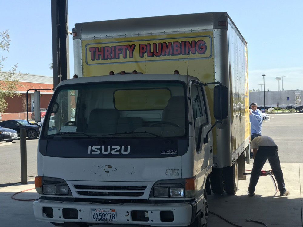 Thirfty Plumbing Truck
